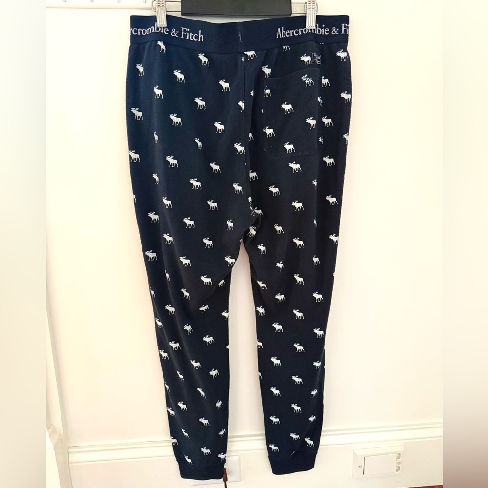 Abercrombie & Fitch Men's Sleep Jogger Pajama Pants Moose Print Lounge Size M
